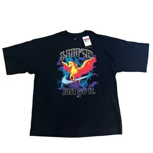 Nike Mens Pegasus Graphic T-Shirt Black Just Do It Pegasus FJ1089-010 L NEW‎